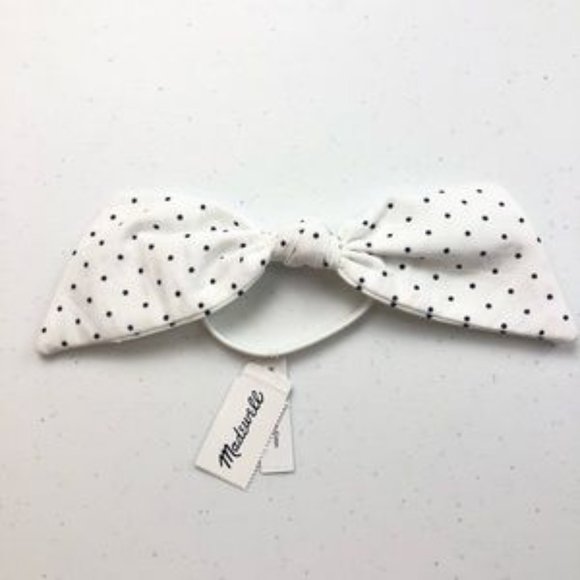 Madewell Accessories - MADEWELL Fabric Bow Hair Elastic